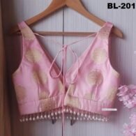 Elegant Sleeveless Blouse with Beads Latkan